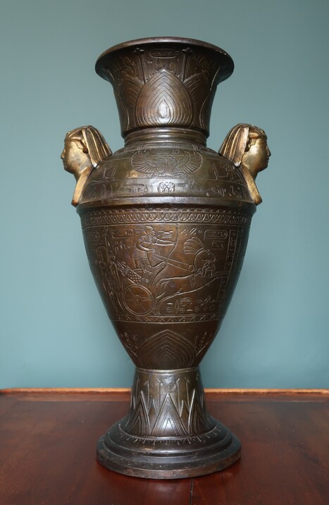 Empire style vase with Egyptian decoration
