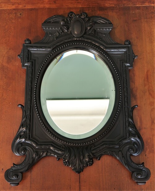 French pressed wood miror