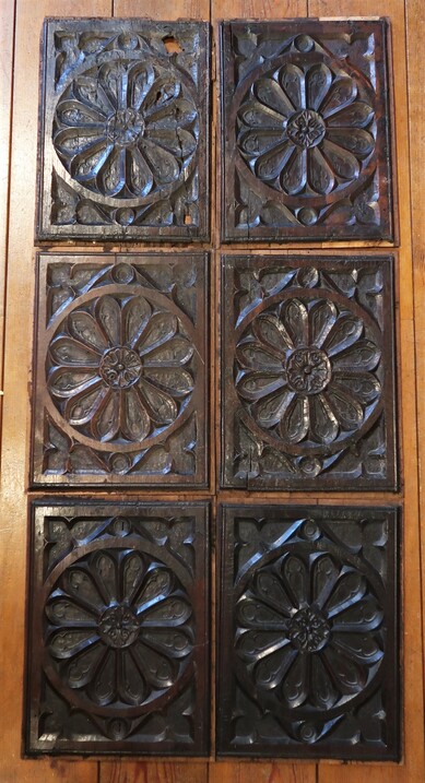 Nine Gothic style panels
