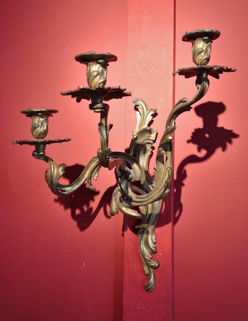 Pair of Louis XV style Wall Lights