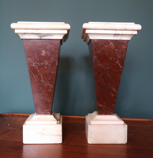 Pair of marble stands