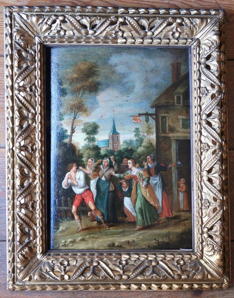 Flemish school, Village scene