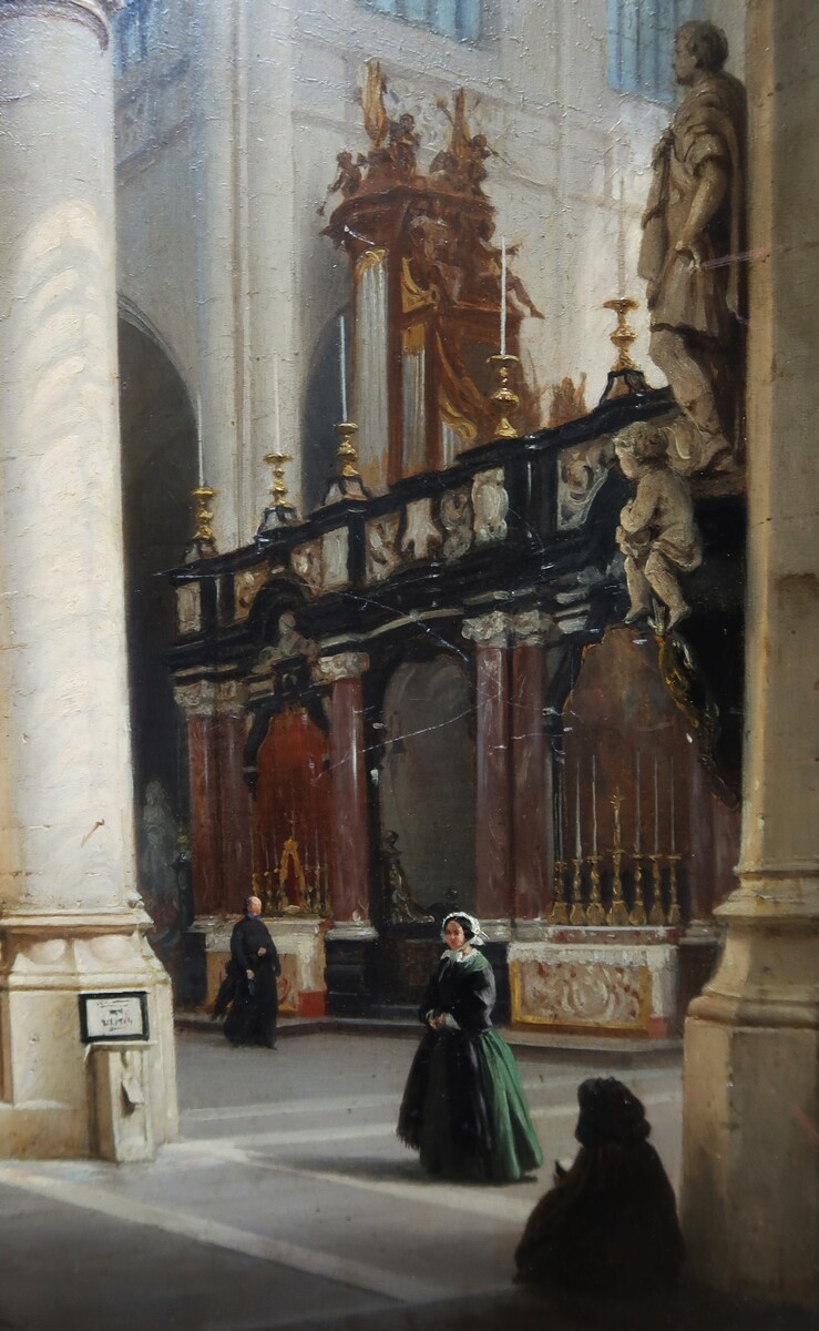 Hippolyte Sebron, Interior of the St James Church in Antwerp