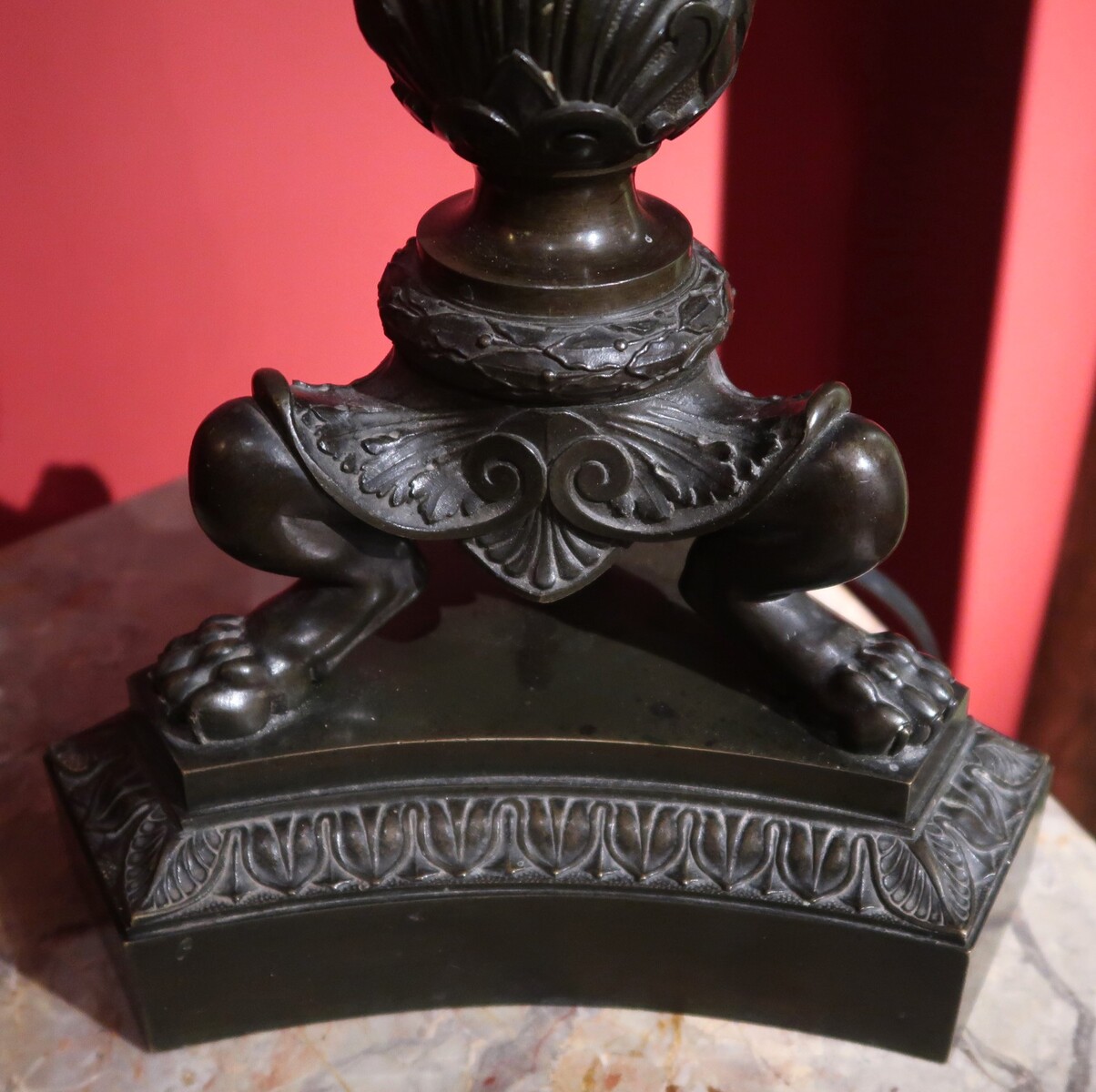 Pair of Charles X candelholders