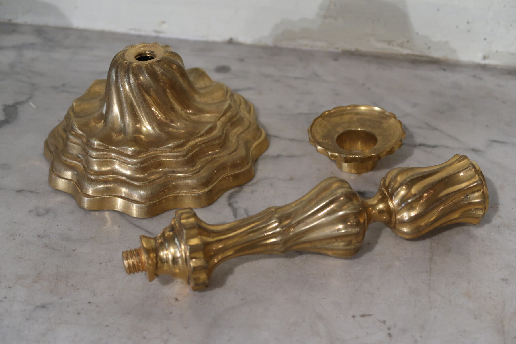 Pair of Louis XV candelholders