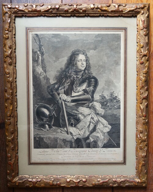 Portrait of Louis de la Tour d'Auvergne, after Hyacinte Rigaud