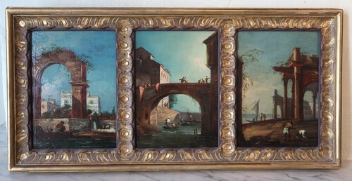 Three landscapes in the taste of Guardi